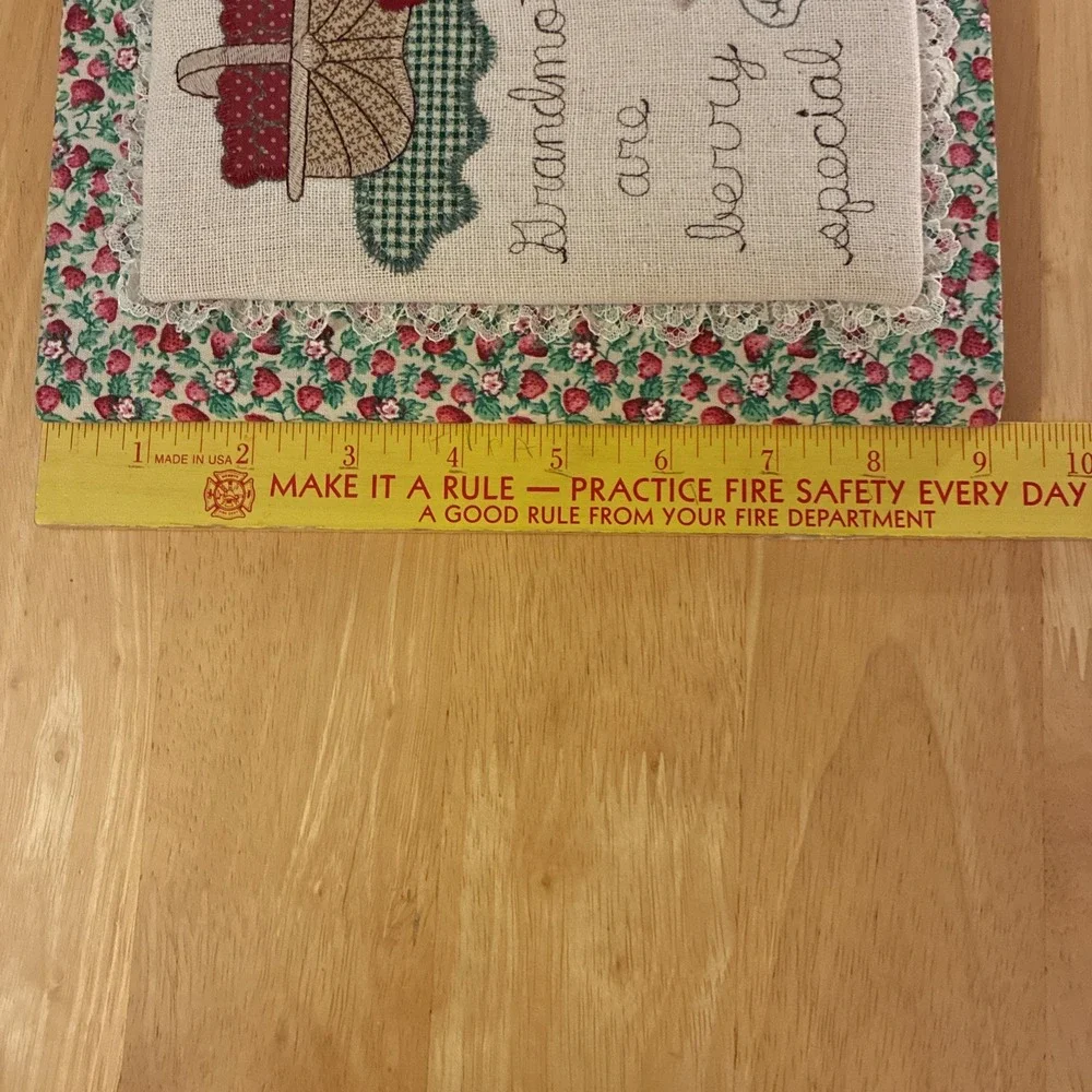 Grandmothers Are Berry Special Fabric Notebook With Notepad Cottage Core